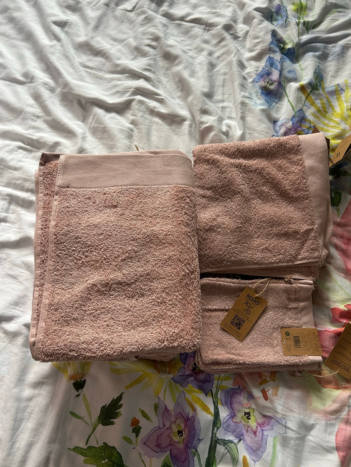 Walra Remade Cotton Handdoekenset - Roze, Overige merken, Badlaken, Nieuw, Ophalen of Verzenden