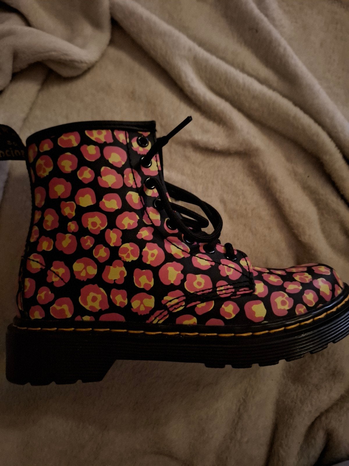 Dr. Martens Laarzen met Luipaardprint - Maat 32, Kinderen en Baby's, Dr. Martens, Gebruikt, Jongen of Meisje, Ophalen of Verzenden