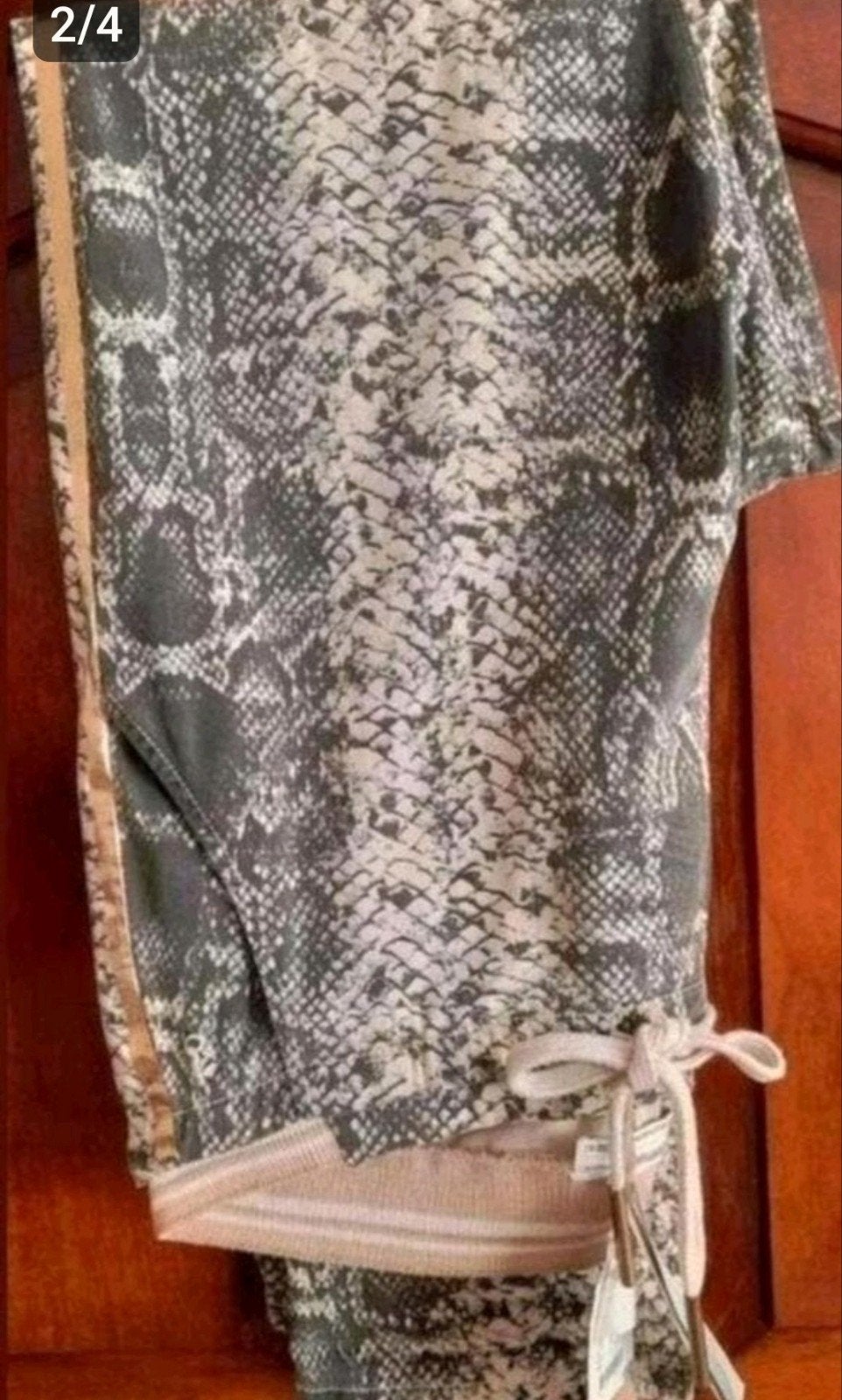 Nieuwe beige grijs snakeprint Summum stretch broek 42, Summum Woman, Verzenden, Beige, Maat 42/44 (L)