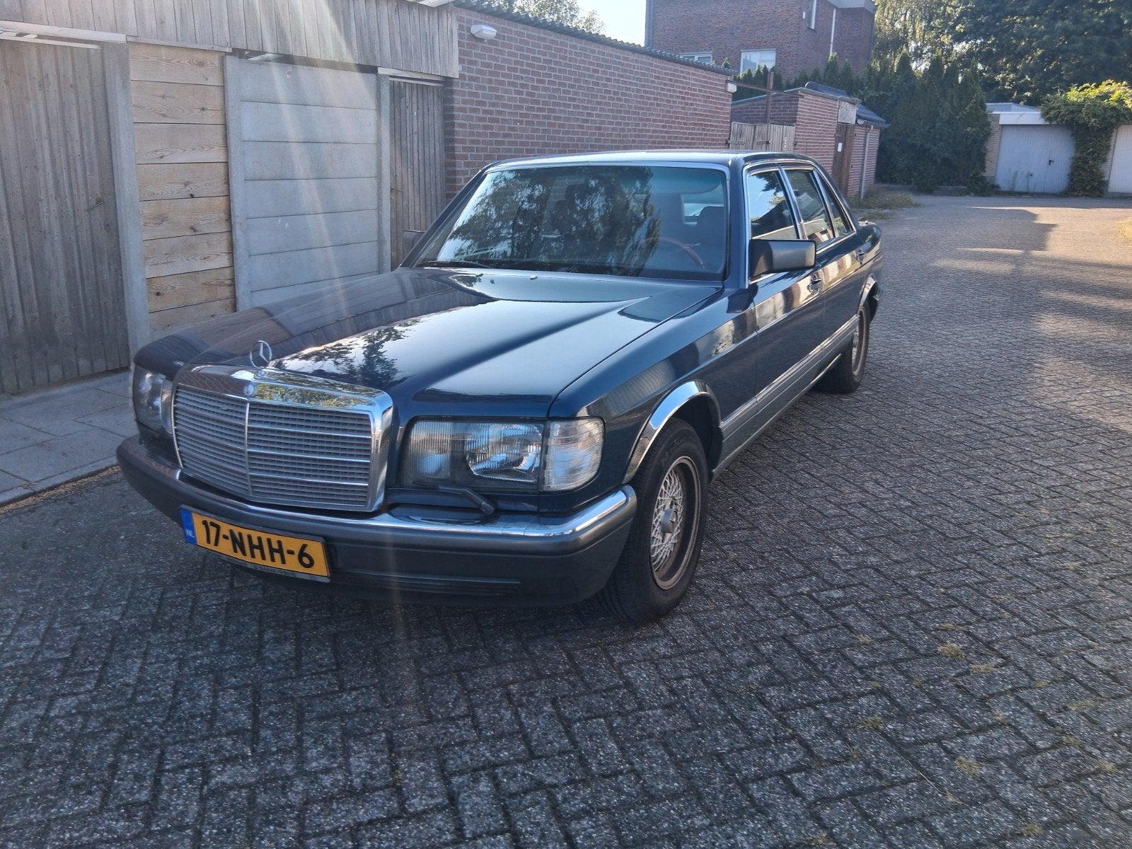 MB500SEL '86 Belastingvrij, Achterwielaandrijving, 8 cilinders, Blauw, Leder