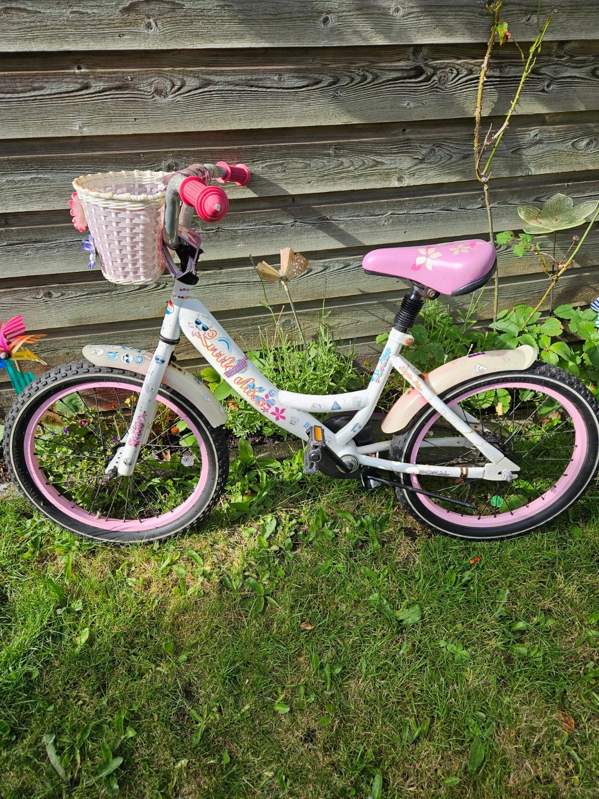 Bijna gratis Nette meisje kinderfiets 18inch,ophalen €15, Ophalen, Gebruikt, Terugtraprem, 18 inch