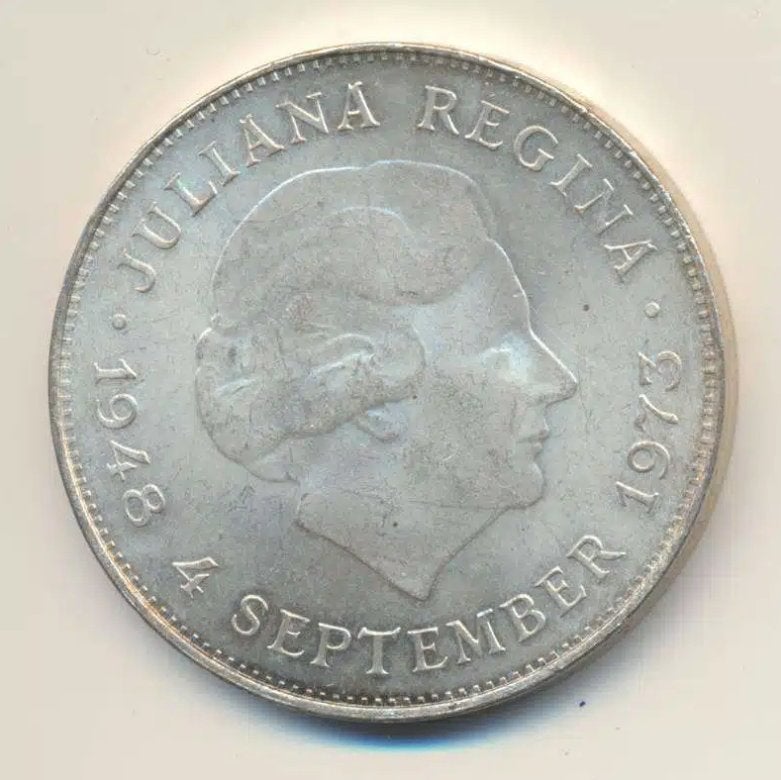 Zilveren 10 gulden 1970 – 1973 Juliana (Willekeurig jaartal), Ophalen of Verzenden, Zilver