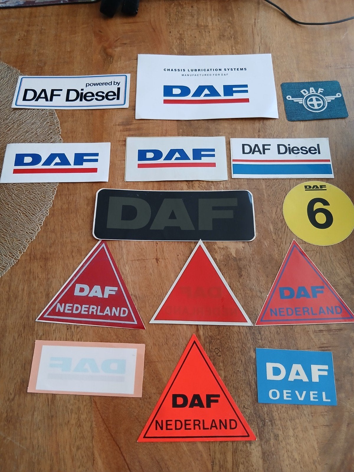 daf auto stickers vintage, Ophalen of Verzenden, Zo goed als nieuw