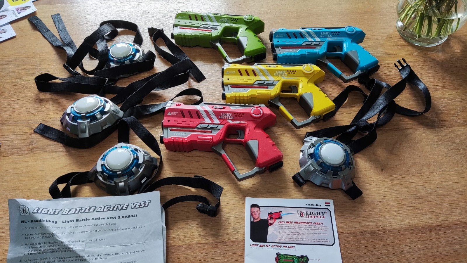 Lasergame light battle inclusief vest, Ophalen, Zo goed als nieuw