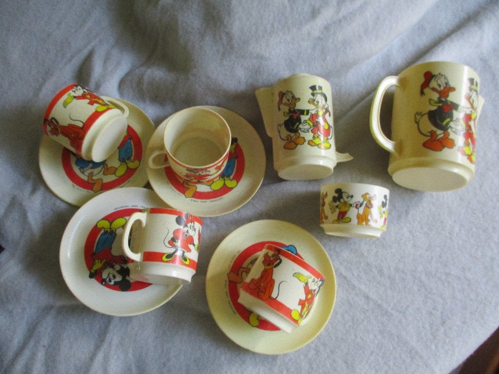 disney servies, Verzamelen, Ophalen of Verzenden, Mickey Mouse, Gebruikt, Servies