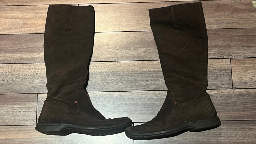 suède JJ dames laarzen (mt 37), Kleding | Dames, Hoge laarzen, Bruin, JJ, Ophalen of Verzenden