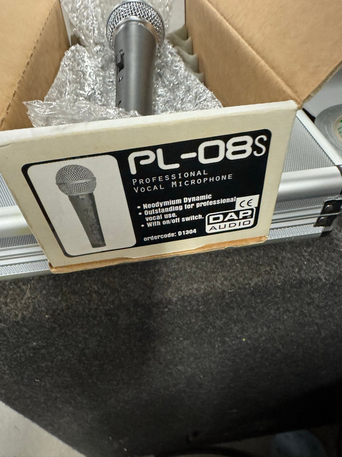 DAP Audio PL-08S Professionele Zangmicrofoon, Ophalen of Verzenden, Zo goed als nieuw, Zangmicrofoon