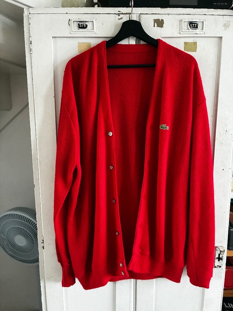 Vintage Lacoste vest - maat L, Maat 42/44 (L), Ophalen of Verzenden, Lacoste, Gedragen