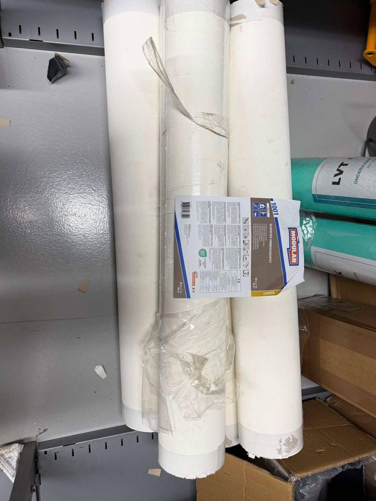 Modulan Schildersvlies 130 gr/m² voorgeschilderd wit 5 x, Overige typen, Nieuw, Ophalen of Verzenden, Modulan