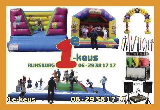 Huur \'n SPRINGKUSSEN, Luchtkussen, Luchtkasteel goedkoop, Ophalen, Zo goed als nieuw, Overige