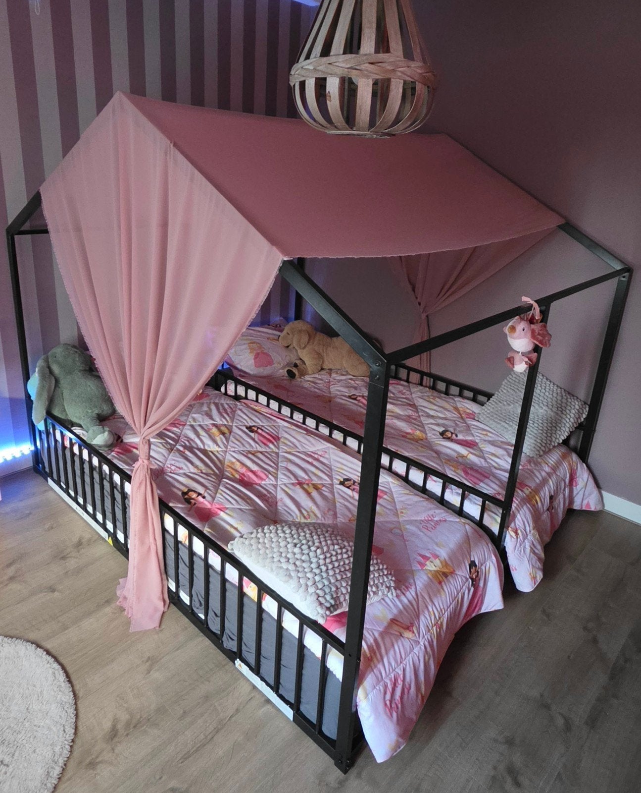 Tweeling bed, Kinderen en Baby's, Ophalen, 85 tot 100 cm, Nieuw, Matras