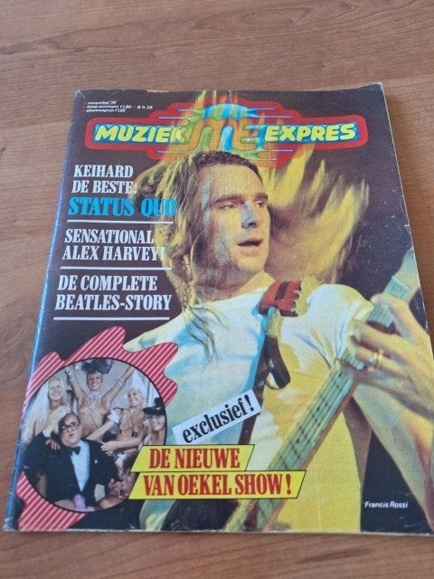 Muziek Expres 1975 Quo Alice Cooper Tubes Bob Marley Led Zep, Verzenden, Gelezen, Muziek, Film of Tv