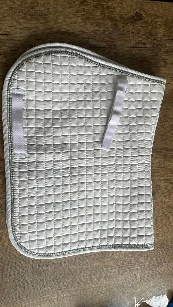 Wit dekje met glitter rand maat pony/cob, Ophalen of Verzenden, Gebruikt