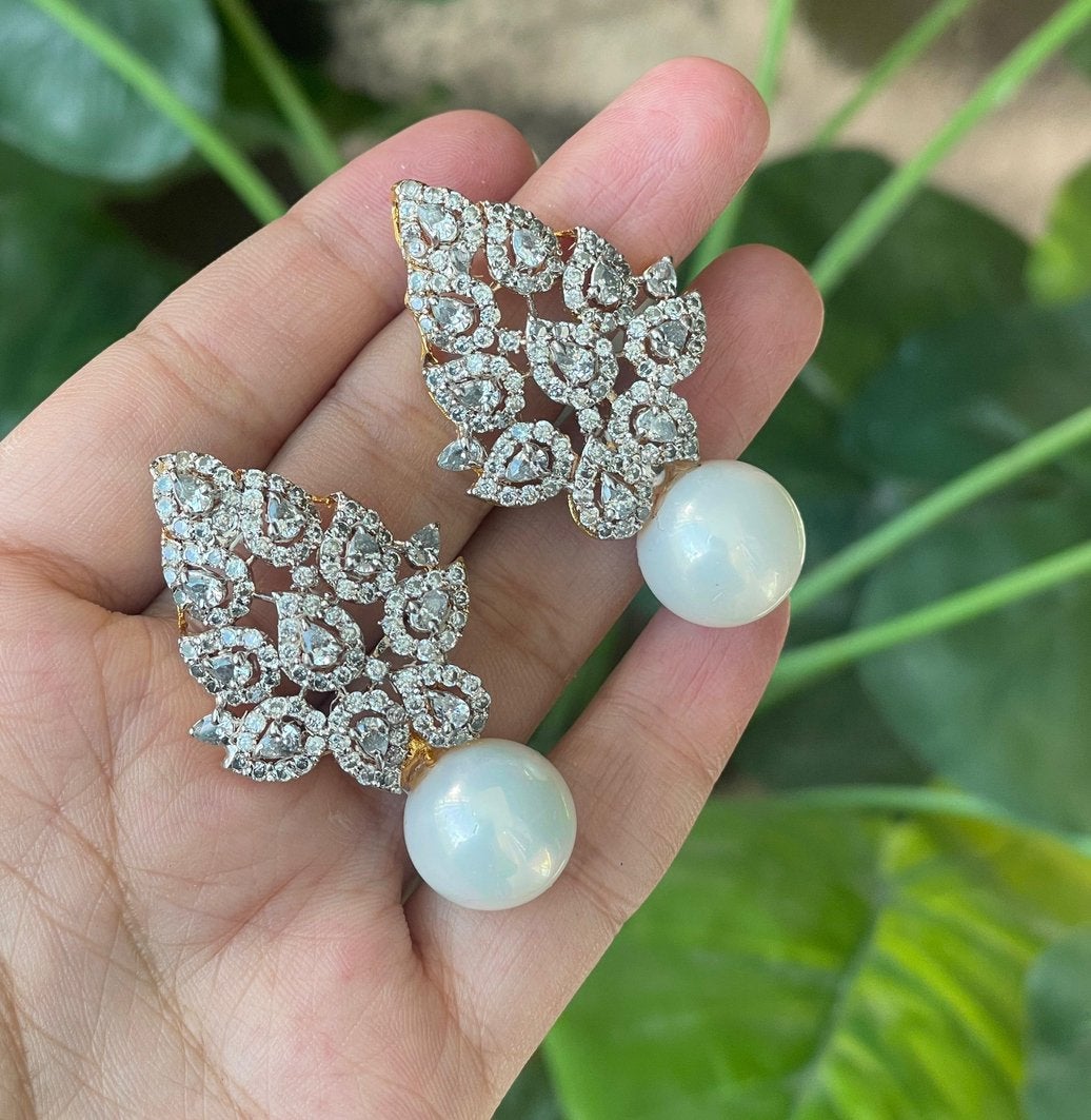 Luxe kunstparel oorbellen – elegante dames sieraden, Wit, Nieuw, Ophalen of Verzenden, Geldersplein 3011 WZ Rotterdam