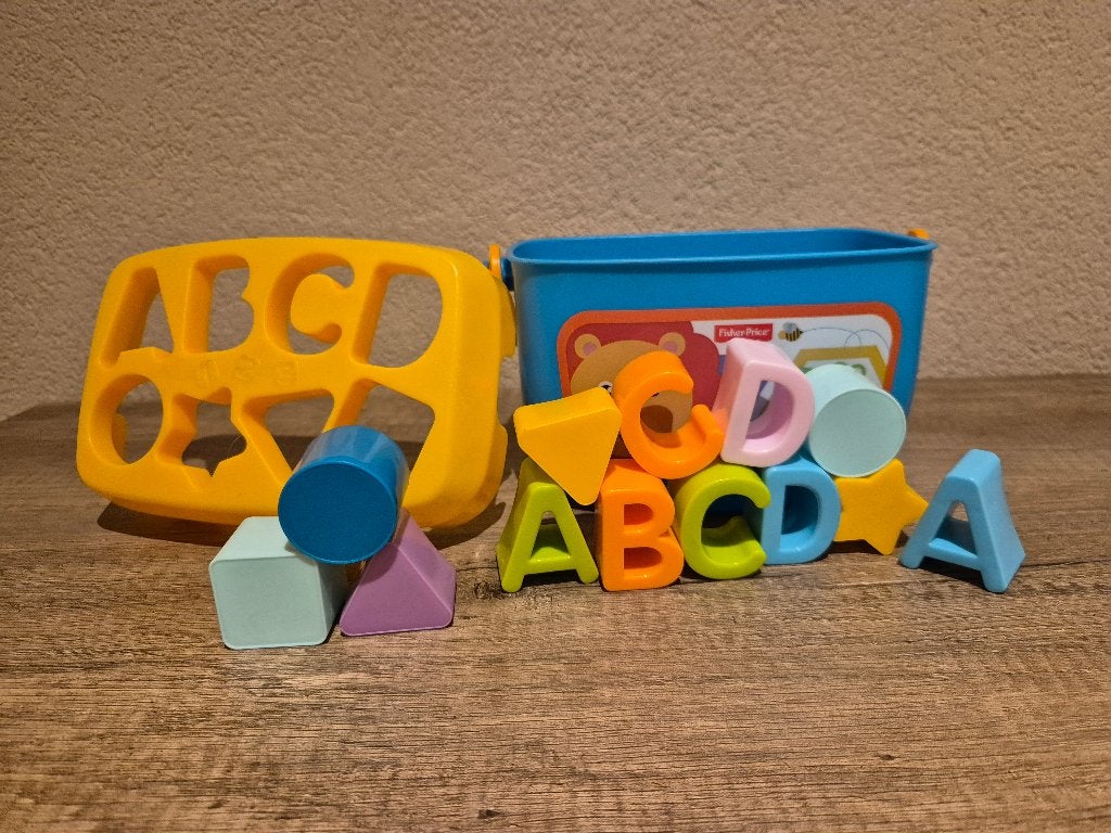 Fisher-Price vormenstoof met letters en vormen, Kinderen en Baby's, Ophalen of Verzenden, Gebruikt, Speelset
