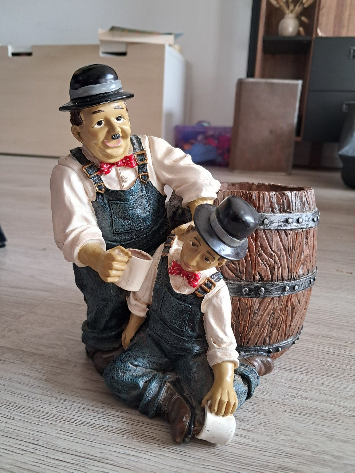 de dikke en de dunne (laurel&hardy) vintage pot, Ophalen of Verzenden, Gebruikt, Overige typen