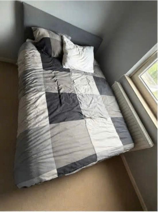Boxspring Säbövik Ikea 140 x 200 cm, Ophalen, Tweepersoons, 140 cm, Zo goed als nieuw