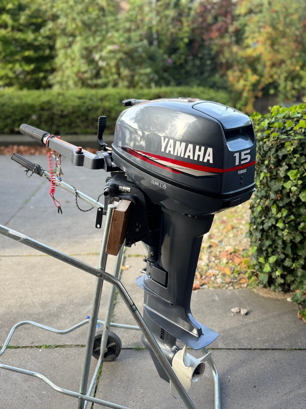 Yamaha 15 pk buitenboordmotor, Watersport en Boten, Ophalen, Zo goed als nieuw, Benzine, 10 tot 30 pk
