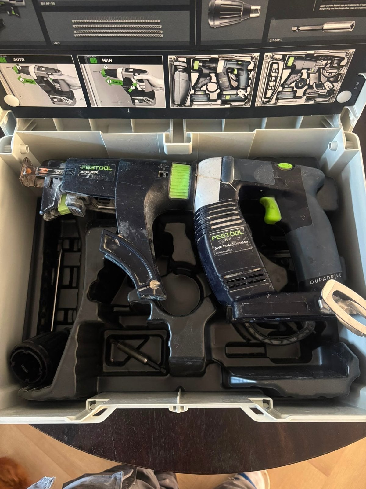 Festool DWC 18-4500 Duradrive Accu-schroefmachine, Ophalen, Gebruikt, 600 watt of meer, Boor- en Schroefmachine