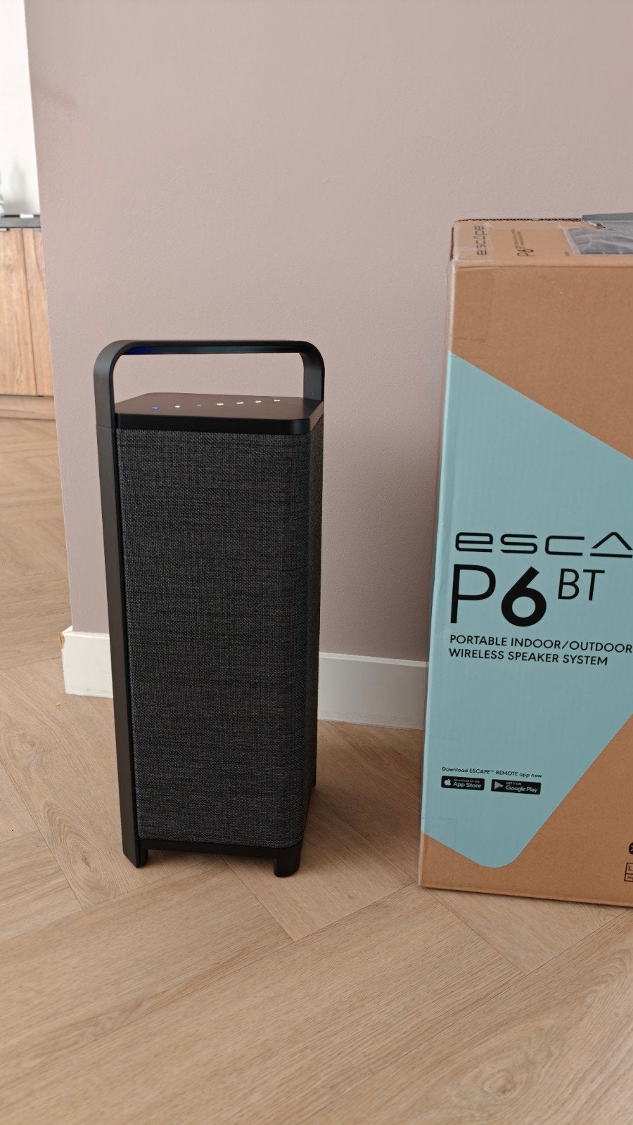 Escape P6 hifi portable speaker. nieuw!, Party speaker, Nieuw, Ophalen of Verzenden, 150 watt of meer
