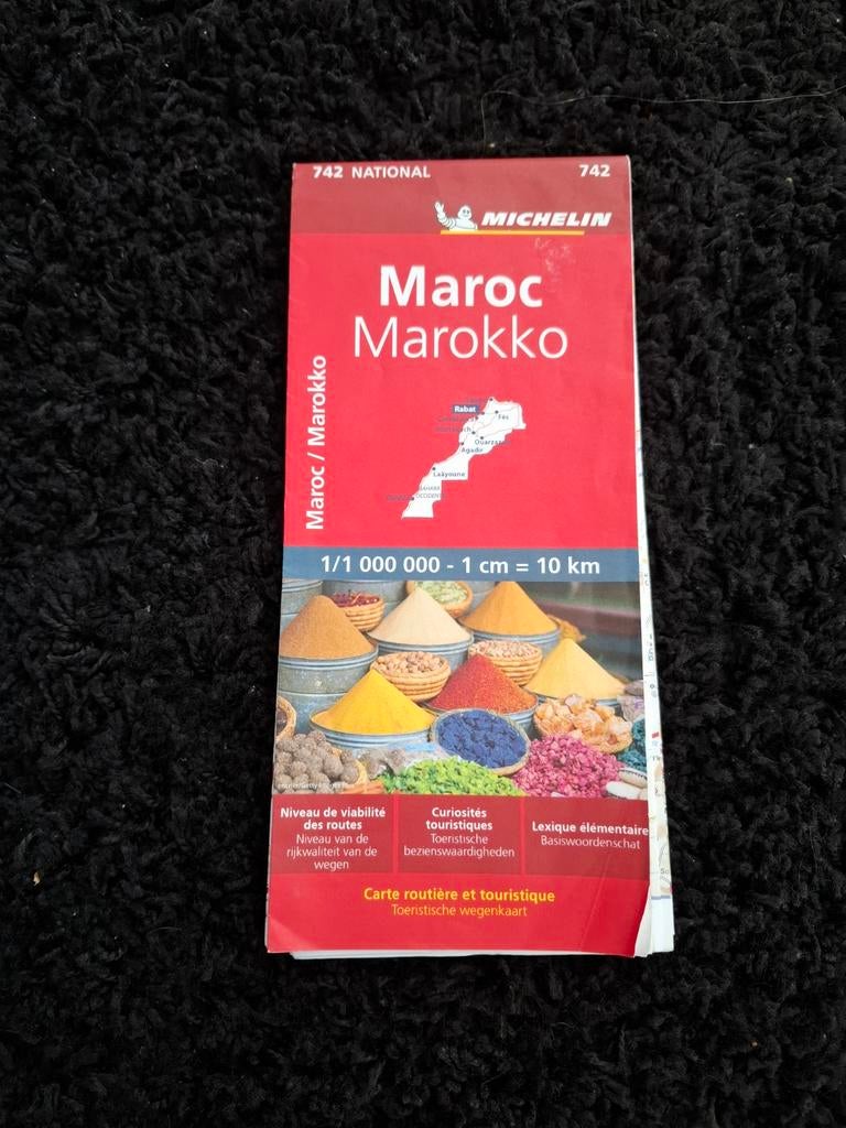 Marokko, Gelezen, Frankrijk, Ophalen of Verzenden, Landkaart