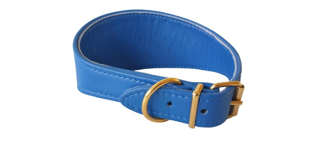 BOBBY Lévrier Halsband Windhond Blauw Nek 35-41 cm KOOPJE!!!, Ophalen of Verzenden, Handgemaakt, Nieuw