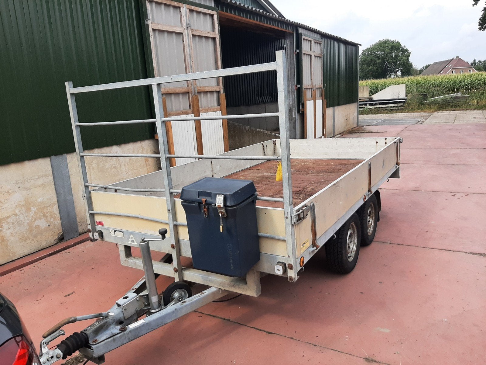 Solide plateau aanhangwagen, Ophalen, Gebruikt