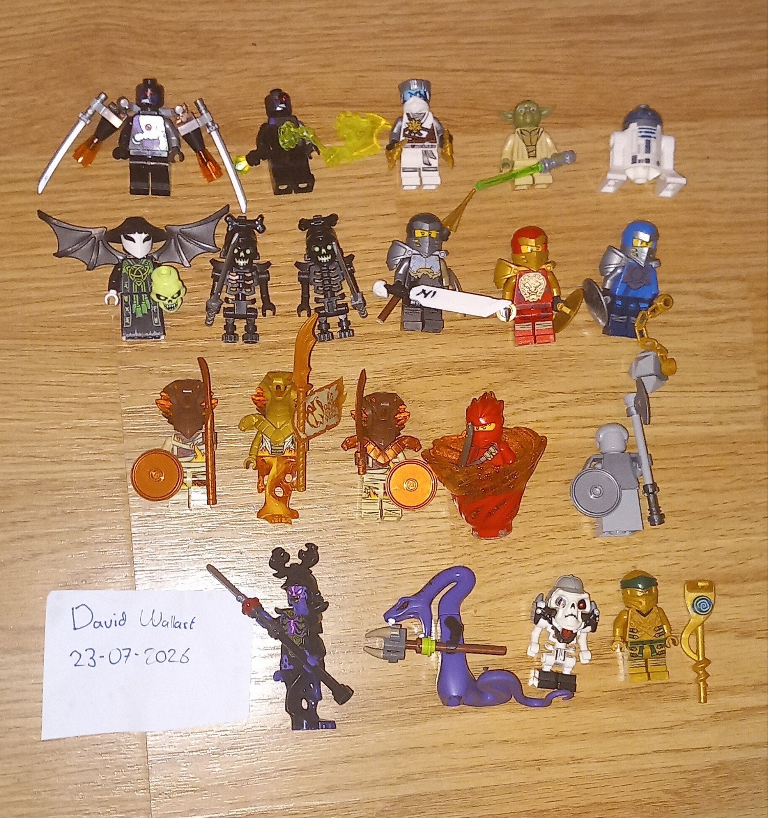 LEGO lot van 4 -Lego Ninjago & Star Wars + extra Mini Figs, Gebruikt, Lego, Ophalen of Verzenden, Ninjago