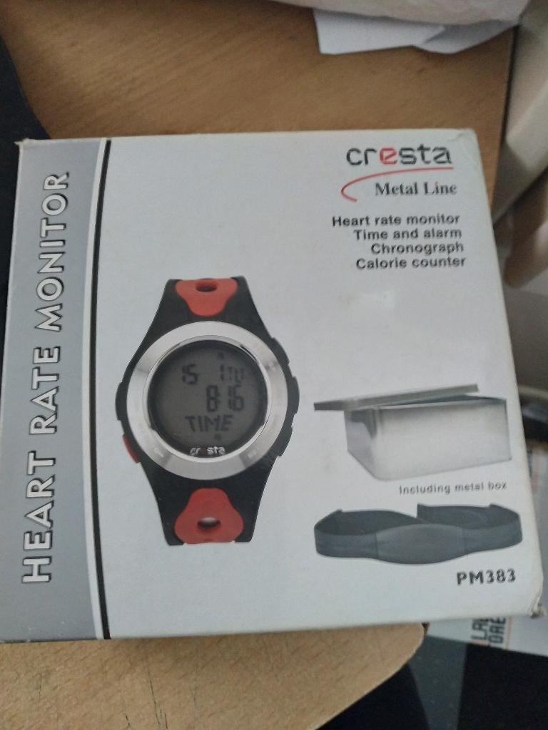 Cresta horloge met hartslag meter, Ophalen of Verzenden, Zo goed als nieuw, Overige merken, Waterdicht