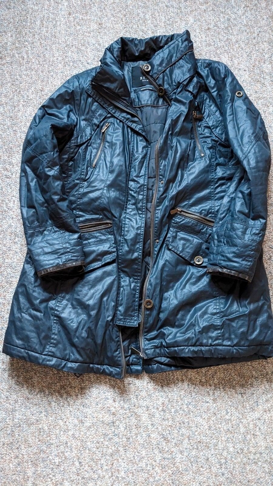 Dames winterjas Reset, Blauw, Maat 46/48 (XL) of groter, Ophalen of Verzenden, Gedragen
