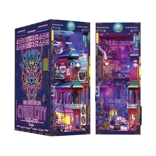 Tonecheer DIY Book Nook Cyber City Bookend TQ131, Info@artbizniz.nl, Art Bizniz B.V., Gebouwen, Nieuw