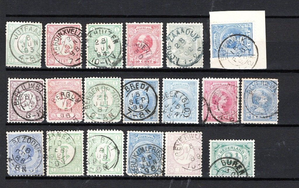 Kleinrond wo Beek (Limb) Bergum Beek (Gld.) Berlikum fr (3), Verzenden, T/m 1940, Gestempeld