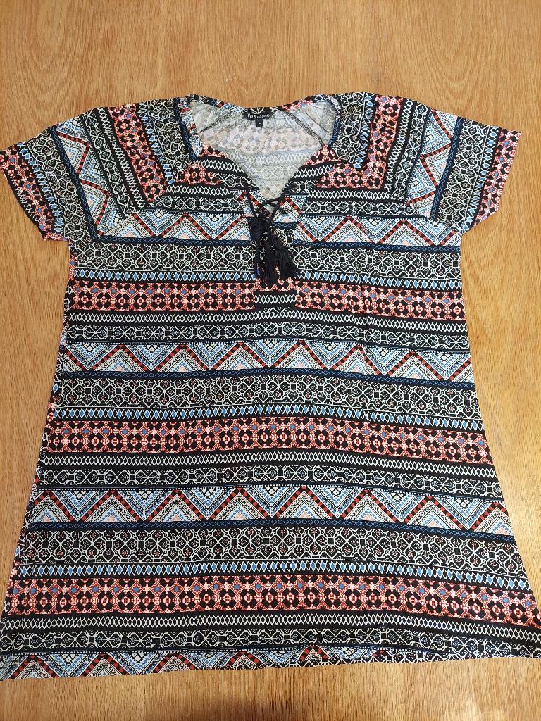 Tuniek, shirt, MS mode L, Maat 46/48 (XL) of groter, Ophalen of Verzenden, Zo goed als nieuw, Korte mouw