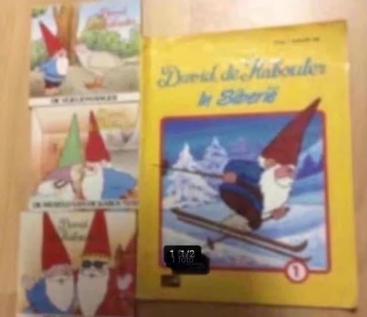 4 delen David de kabouter (Rien Poortvliet)., Ophalen of Verzenden, Gelezen, Fictie algemeen