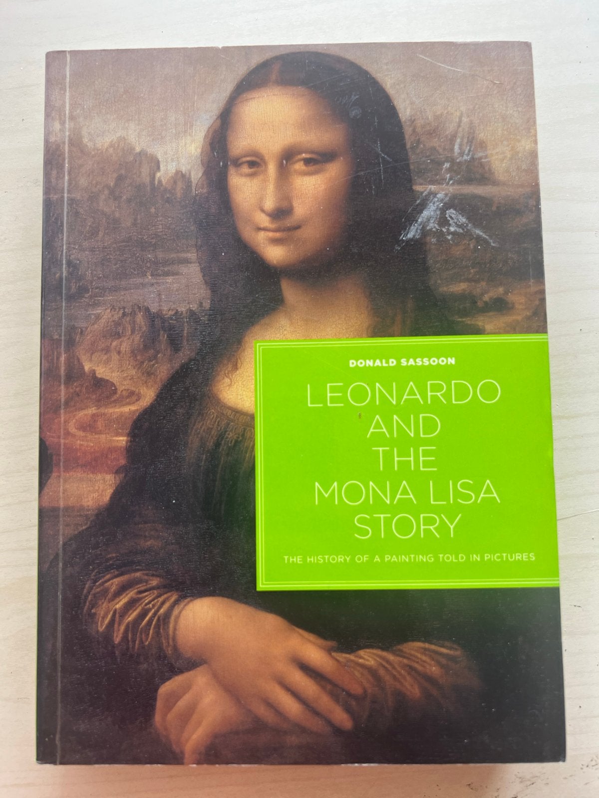 Leonardo en het verhaal van de Mona Lisa, Ophalen of Verzenden, Gelezen, Schilder- en Tekenkunst