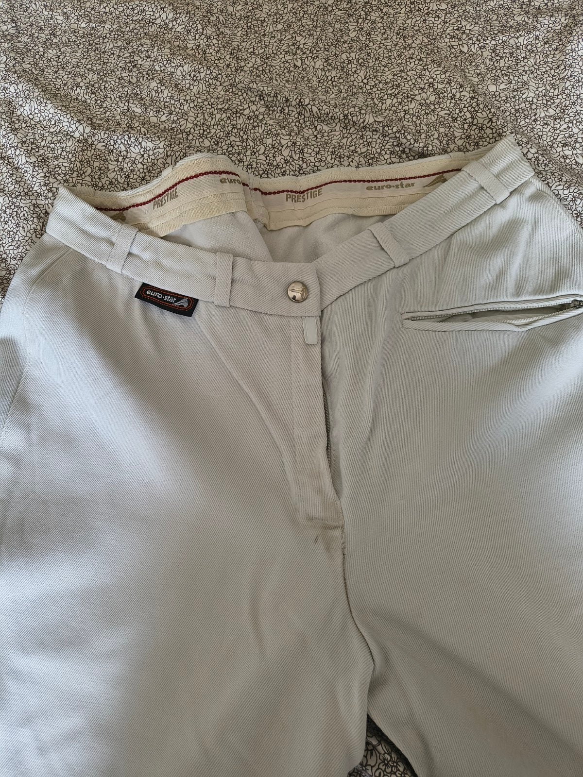 Witte rijbroek, Dieren en Toebehoren, Paardrijkleding, Ophalen of Verzenden, Dressuur, Onderkleding