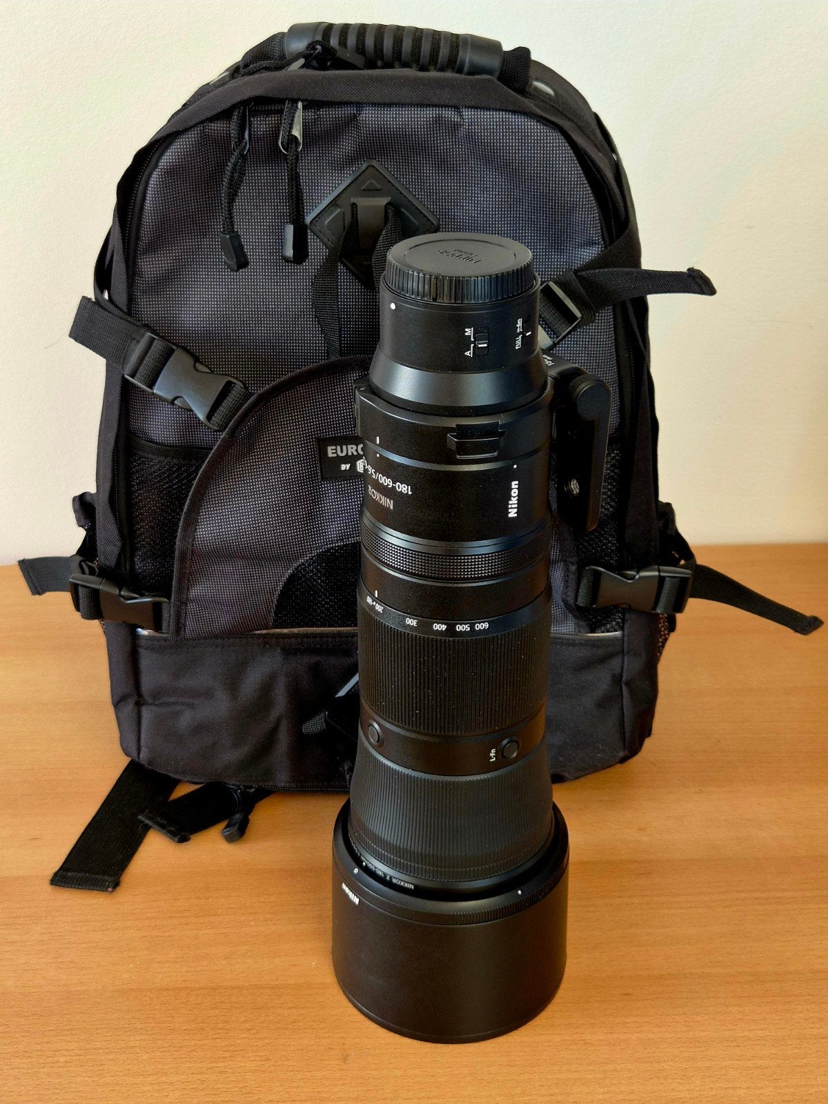Nikon Z 180-600mm f/5.6-6.3 VR met Hoya 95mm UV filter, Nikon Z-mount, Nikon, Zo goed als nieuw, 600 mm