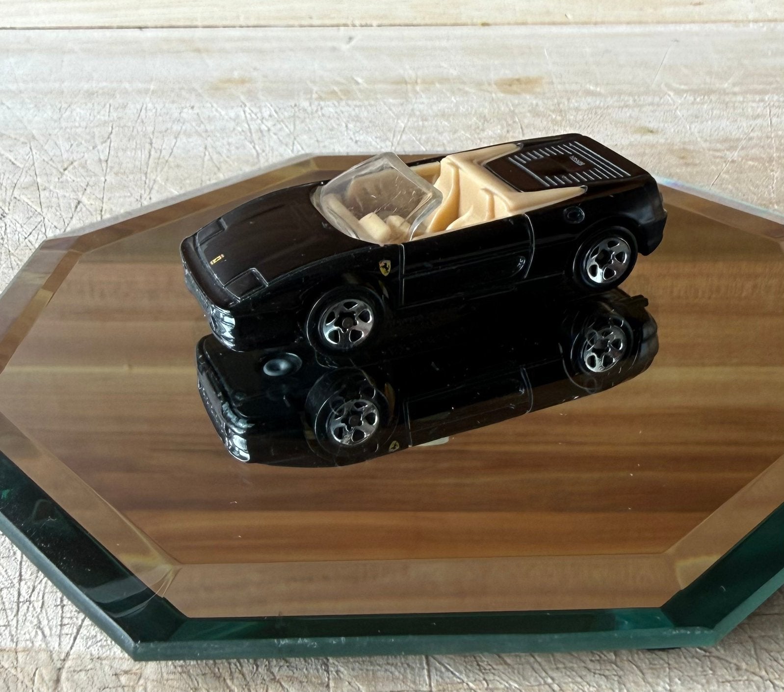 Hot wheels Ferrari F355 spider zwart, Ophalen of Verzenden, Zo goed als nieuw, Auto