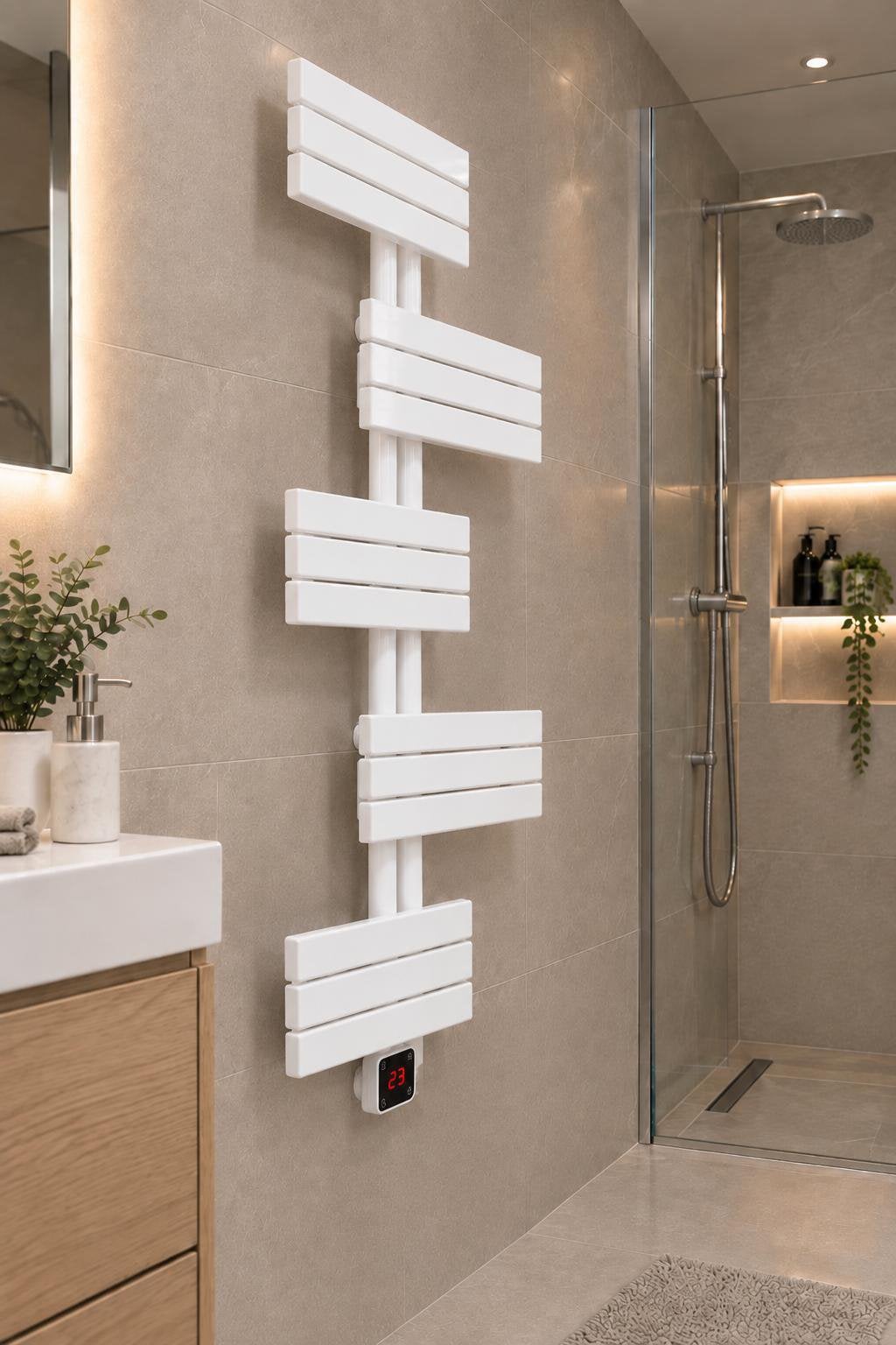 Elektrische Designradiator Wit 700W – Badkamer Radiator, Info@d-radiatoren.nl, Ophalen of Verzenden, 3124xg, Nieuw