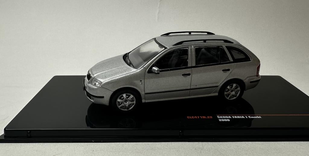 JSN IXO 1:43 Skoda Fabia I Combi zilver 2000 - in vitrine, Hobby en Vrije tijd, Modelauto's | 1:43, Overige merken, -, Nieuw, Ophalen of Verzenden
