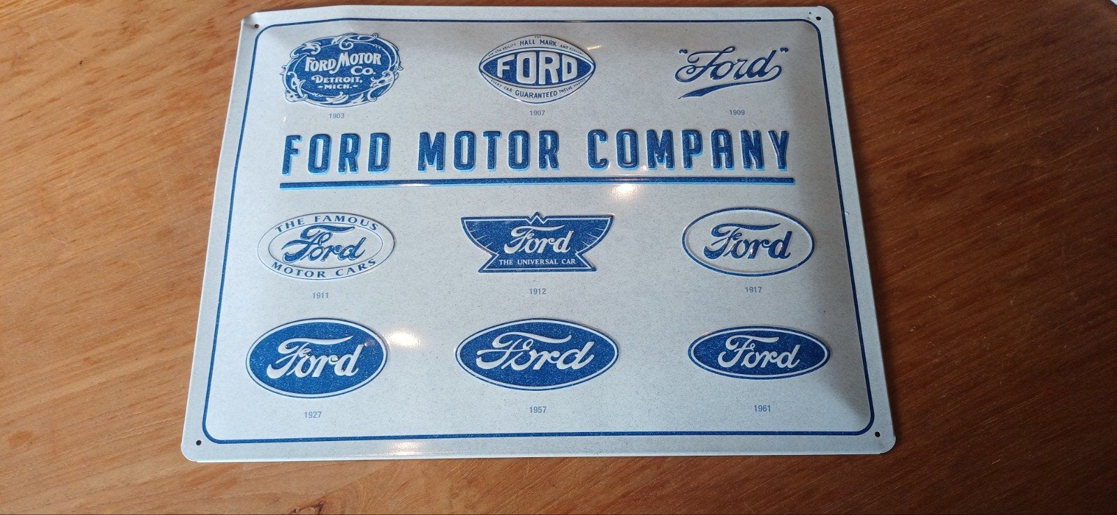 Nostalgic-Art Groot 30x40cm Metalen Wanddecoratiebord - Ford, Ophalen of Verzenden, Zo goed als nieuw, Reclamebord