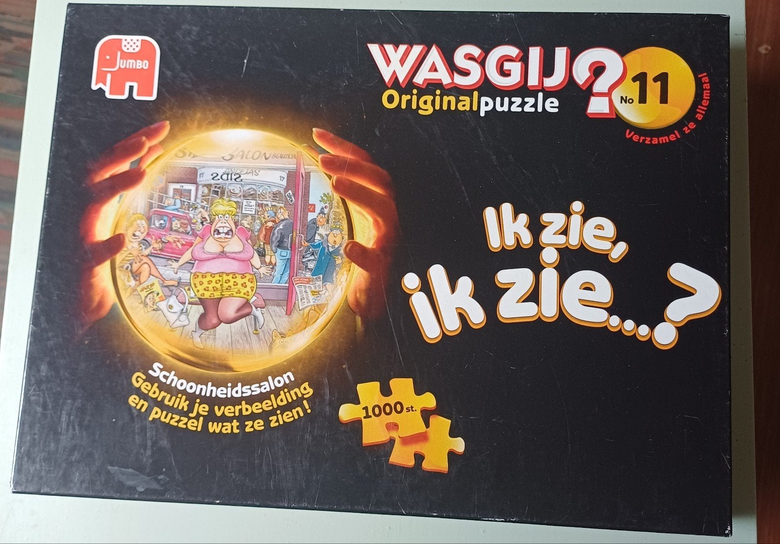 zeer leuke wasgij, Ophalen of Verzenden, 500 t/m 1500 stukjes, Zo goed als nieuw, Legpuzzel
