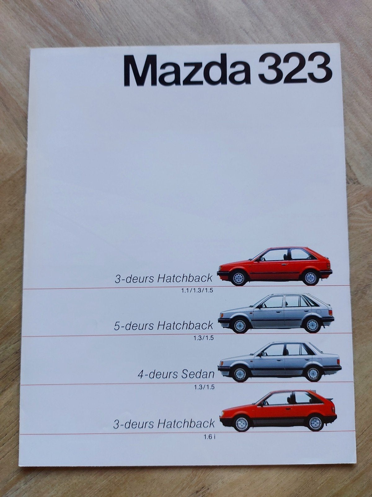 Mazda 323 folder ook GTX 1.6, Ophalen of Verzenden, Zo goed als nieuw, Mazda