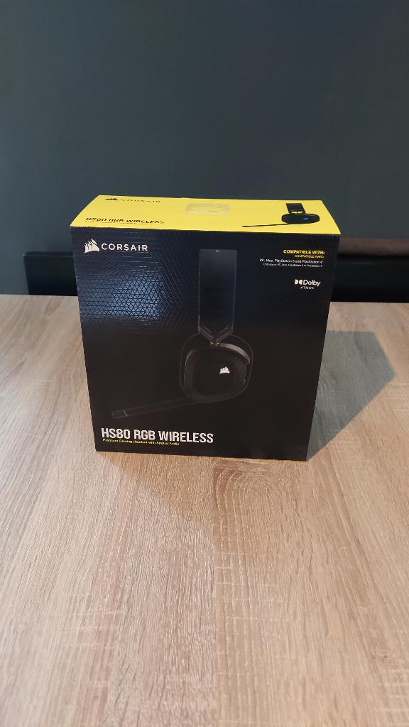 Corsair HS80, Ophalen, Gebruikt, Mute-functie, Draadloos