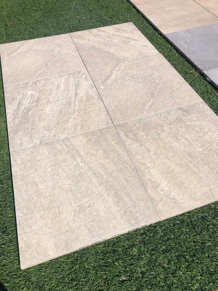 keramische terrastegels 60x60x3 cm Rio sand 1 ste keus actie, Keramiek, Nieuw, Ophalen of Verzenden, 10 m² of meer