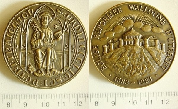 Utrecht Waalse kerk 1983, Postzegels en Munten, Verzenden, Brons, Nederland