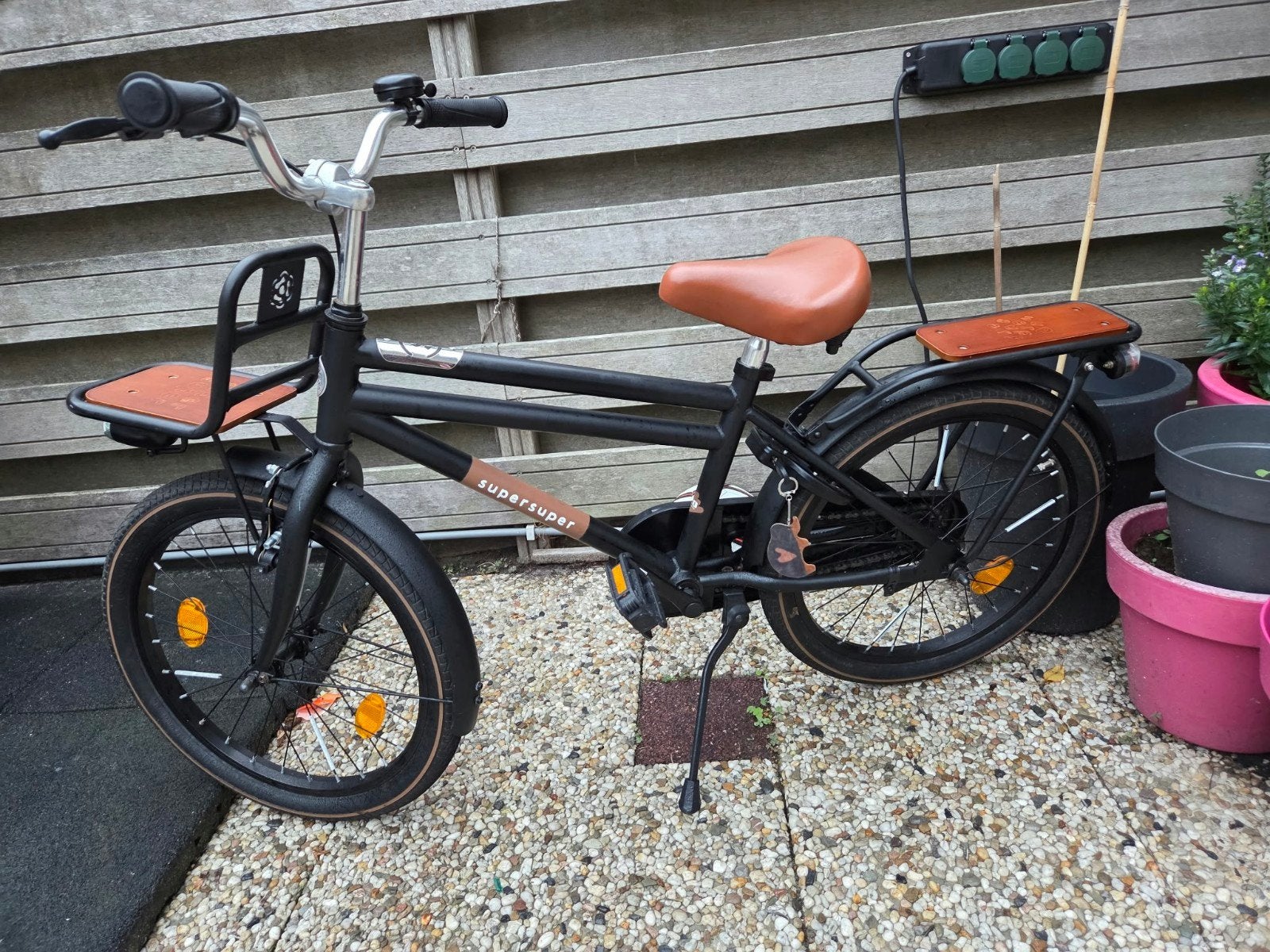 SuperSuper Cooper 20 inch transportfiets z.g.a.n., Ophalen, Terugtraprem, Zo goed als nieuw, SuperSuper