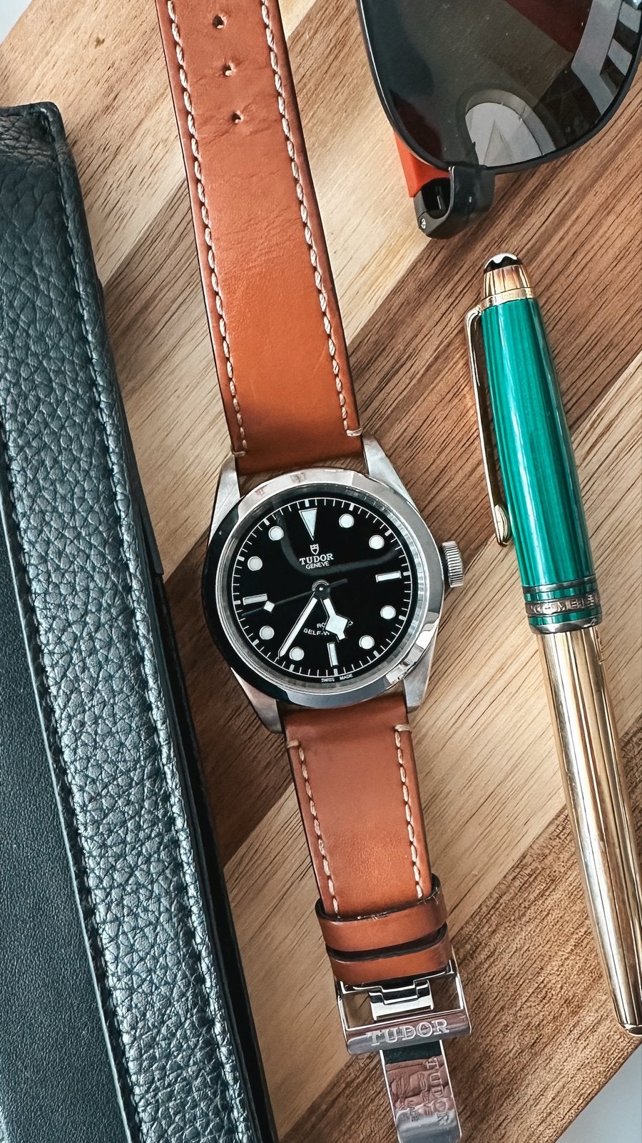 Tudor Black Bay 41– Full Set (2017) – Absolute Nieuwstaat, Leer, Staal, Polshorloge, Zo goed als nieuw