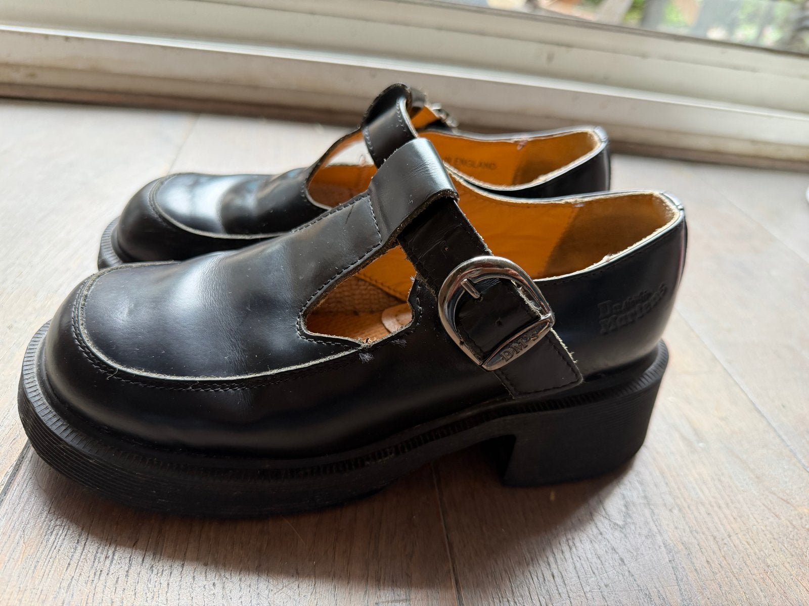 Vintage Dr. Martens 8468 Mary Janes - Jaren '90 MIE, Ophalen of Verzenden, Zo goed als nieuw, Zwart, Schoenen met lage hakken