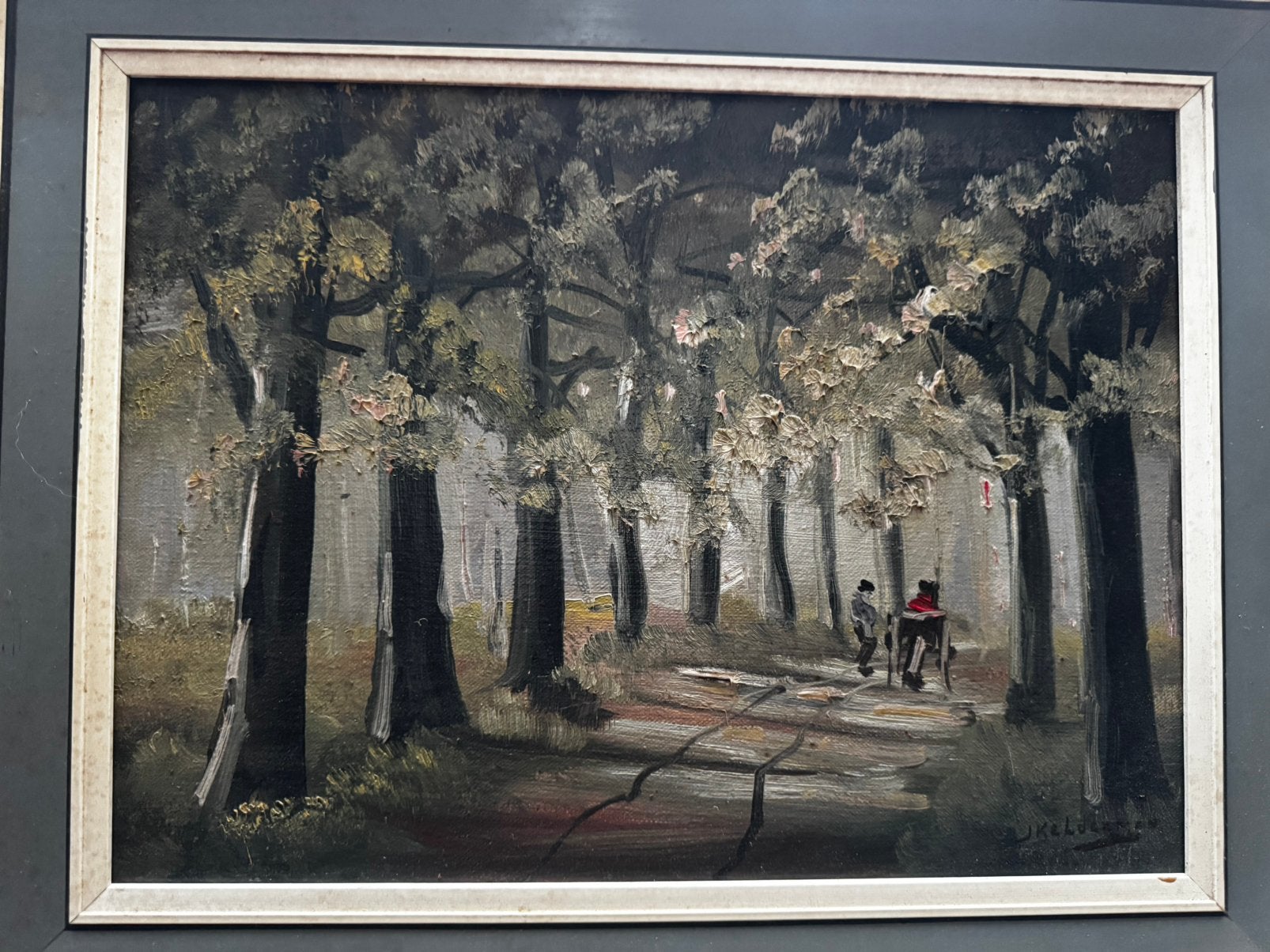 Kelderman gesigneerd, Antiek en Kunst, Overige stijlen, Doek, Ophalen of Verzenden, Landschap
